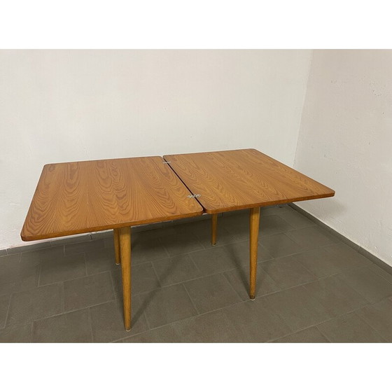 Image 1 of Table de salle à manger extensible en bois d'époque pour Český Nábytek, Tchécoslovaquie 1960