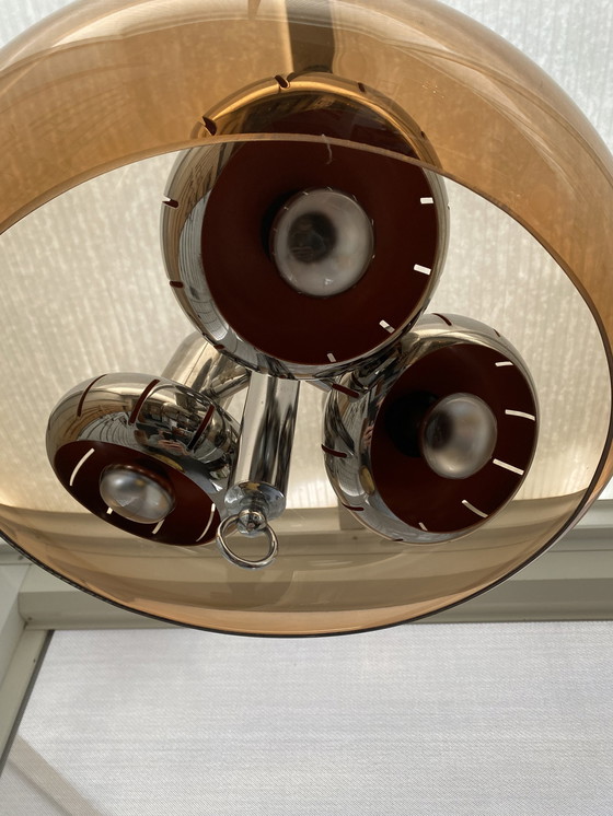 Image 1 of Lampe suspendue Space Age Smoke.