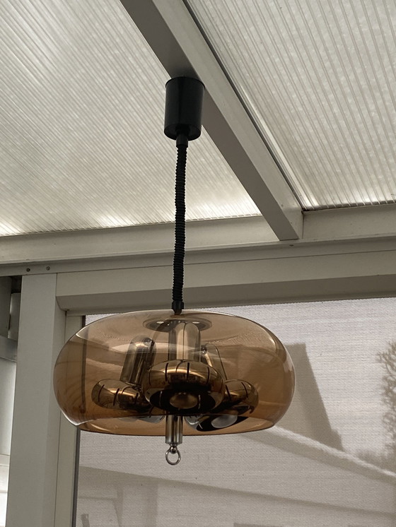 Image 1 of Lampe suspendue Space Age Smoke.