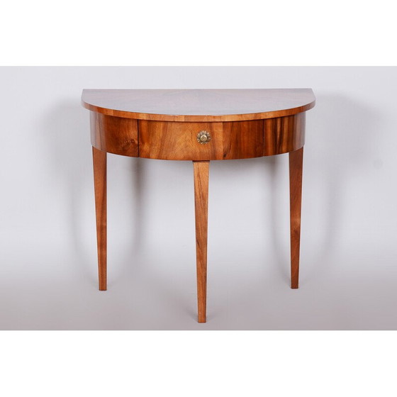 Image 1 of Table d'appoint vintage en noyer, Tchécoslovaquie 1820