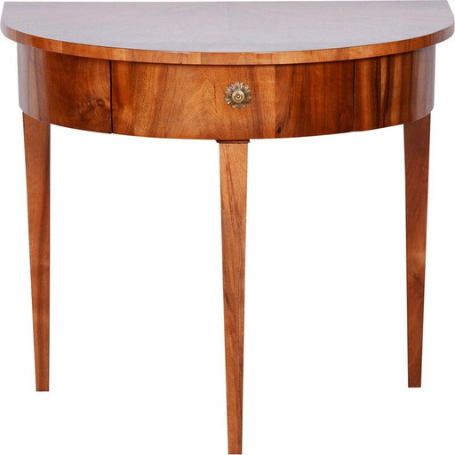 Table d'appoint vintage en noyer, Tchécoslovaquie 1820