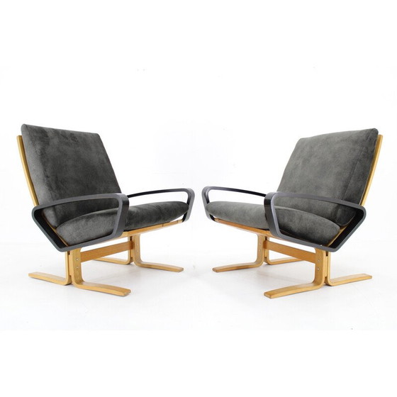 Image 1 of Paire de fauteuils vintage de Ludvik Volak pour Drevopodnik Holesov, Tchécoslovaquie 1970