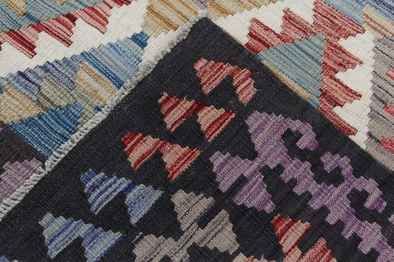 Image 1 of Kilim afghan en laine tissé à la main - 189 X 130 cm - Nouveau