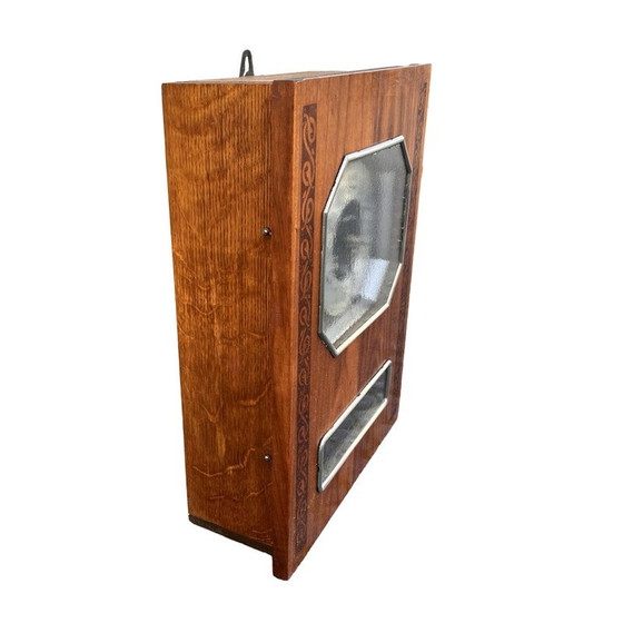 Image 1 of Horloge murale vintage Jantar corps en bois recouvert de placage d'acajou pour Yantar, URSS 1950