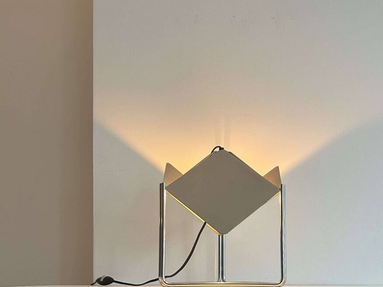 Image 1 of Lampe De Table Orientable En Métal Chromé - France 1970