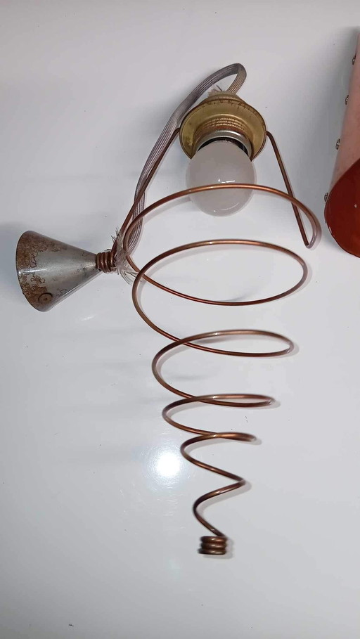  Applique murale vintage en cuivre