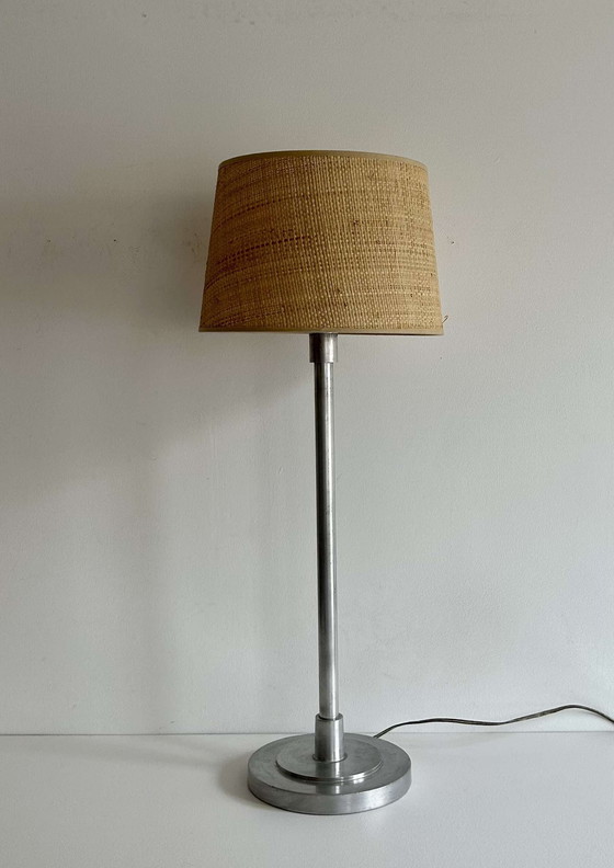 Image 1 of Lampe De Table Xl, Métal Chromé, France 1920