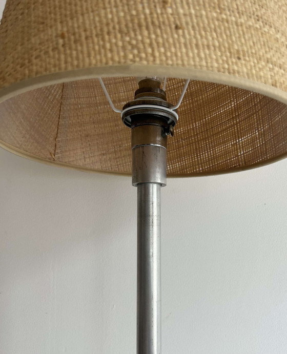 Image 1 of Lampe De Table Xl, Métal Chromé, France 1920