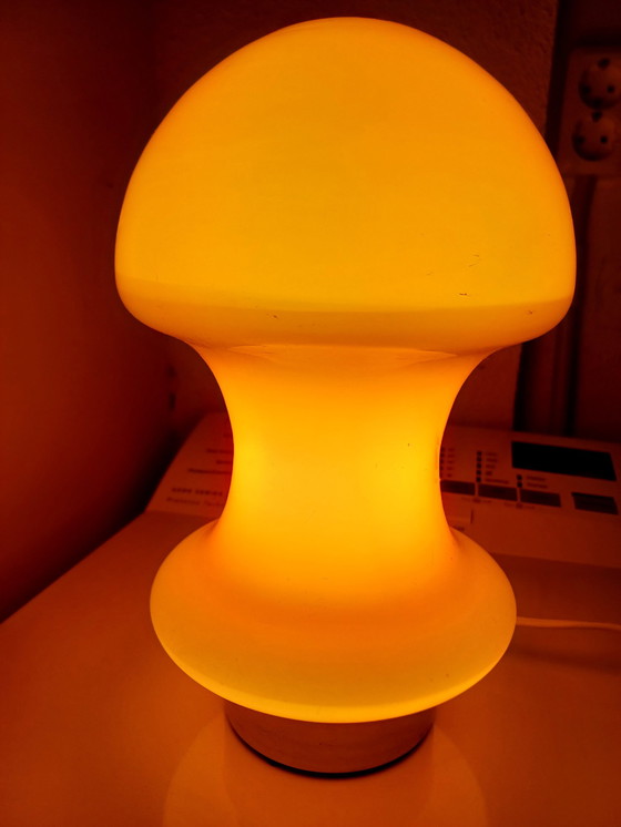 Image 1 of Lampe en verre orange de l'ère spatiale