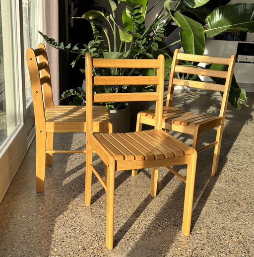 Chaises de salle à manger scandinaves en bois Casala