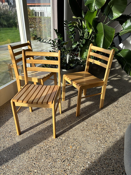 Chaises de salle à manger scandinaves en bois Casala