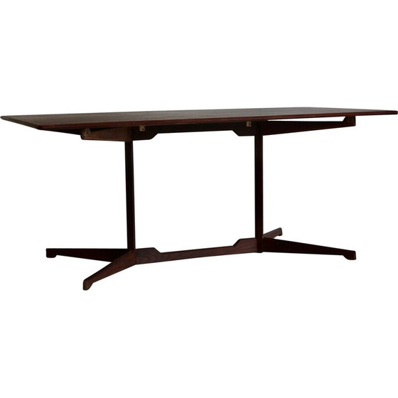 Image 1 of Bureau vintage en bois et placage de chêne, Italie 1970