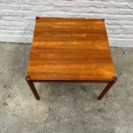 Image 1 of Georg Petersens Møbelfabrik Table d'échecs/commode avec plateau pivotant