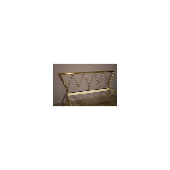 Image 1 of Lit de jour double vintage en laiton de Lipparini, Italie 1970