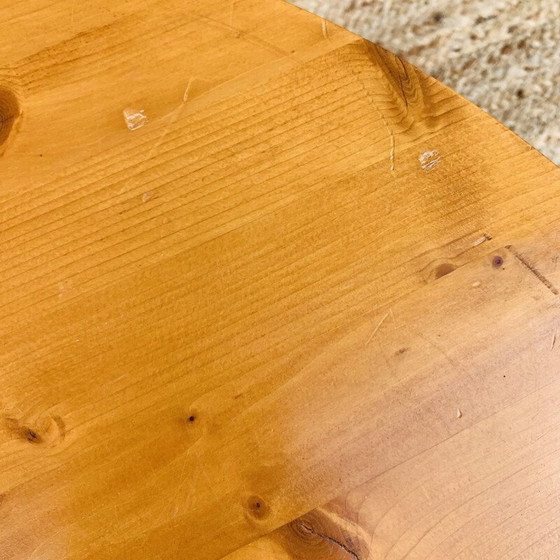 Image 1 of Table basse vintage avec paire de poufs