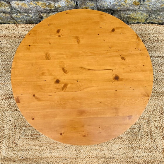 Image 1 of Table basse vintage avec paire de poufs