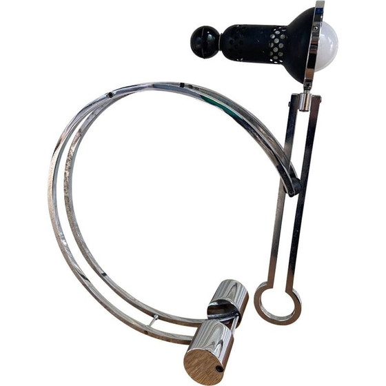 Image 1 of Lampe à balancier noire vintage de Charles Martin, 1970