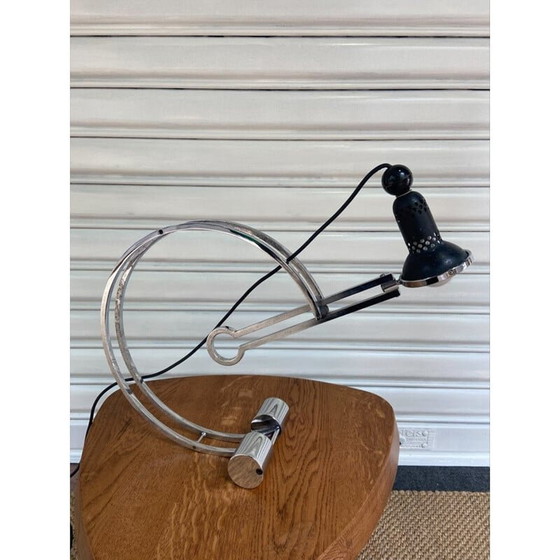 Image 1 of Lampe à balancier noire vintage de Charles Martin, 1970