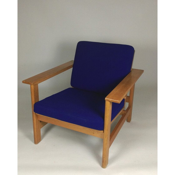 Image 1 of Fauteuil vintage en chêne massif par Søren Holst pour Fredericia Furniture, 1984