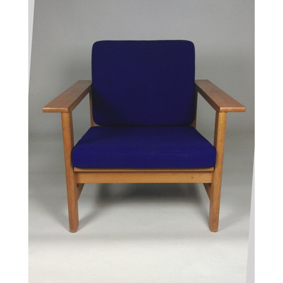 Image 1 of Fauteuil vintage en chêne massif par Søren Holst pour Fredericia Furniture, 1984