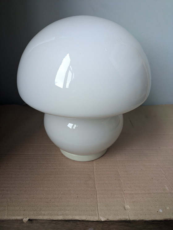 Image 1 of Lampe à champignon blanc '70's