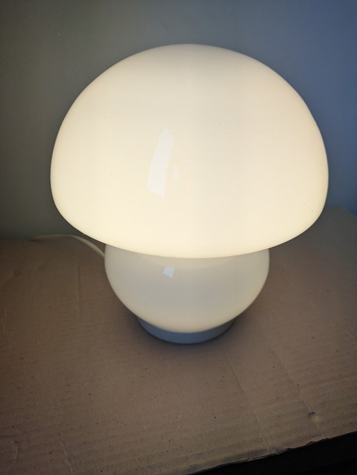 Lampe à champignon blanc '70's