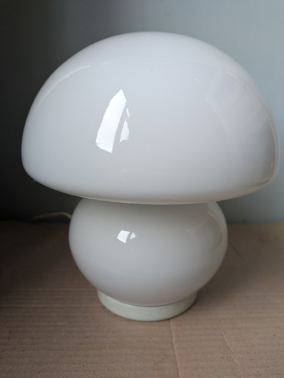 Image 1 of Lampe à champignon blanc '70's