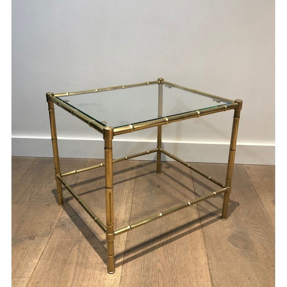 Image 1 of Bout de canapé vintage en laiton, 1970