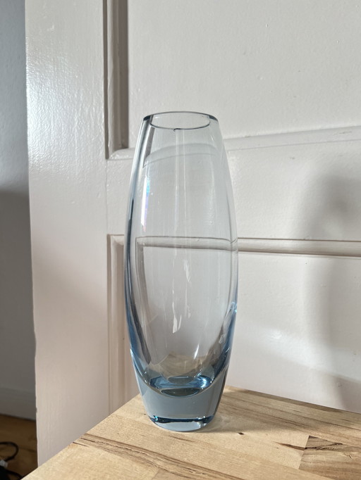 Holmegaard Vase des années 50 Aqua Per Lütken