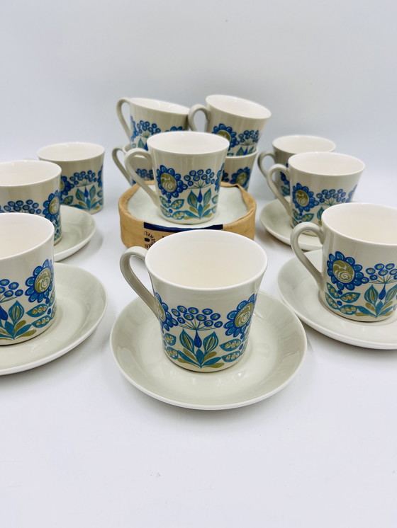 Image 1 of Lot De 12 Tasses Et Sous-Tasses Tor Viking