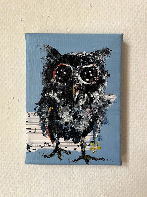 Peinture d'un hibou