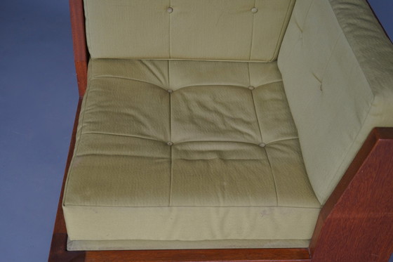 Image 1 of Chaise d'angle en acajou de Wim Den Boon, années 1960