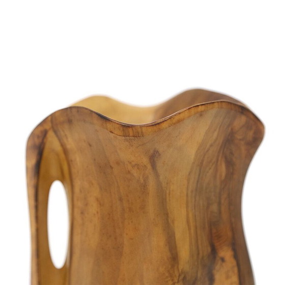 Image 1 of Vase vintage en bois façonné, 1960