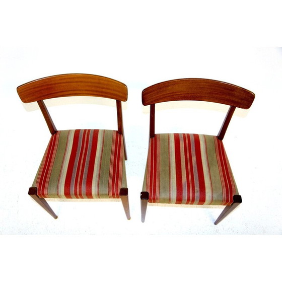 Image 1 of Paire de chaises vintage en teck de Skaraborgs Möbelindustri Tibro, Suède 1960