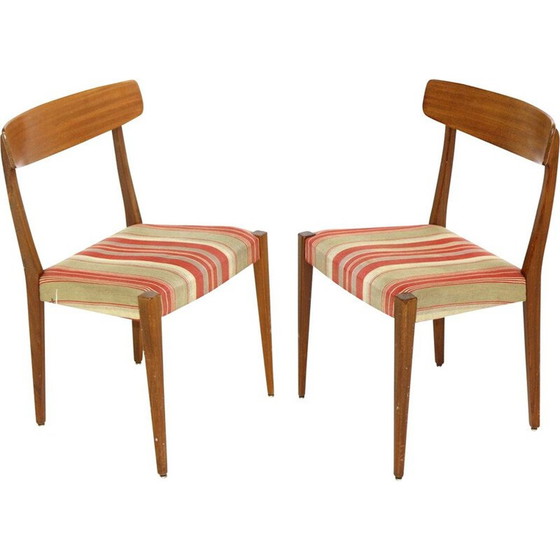 Image 1 of Paire de chaises vintage en teck de Skaraborgs Möbelindustri Tibro, Suède 1960