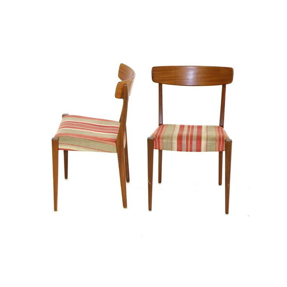 Image 1 of Paire de chaises vintage en teck de Skaraborgs Möbelindustri Tibro, Suède 1960
