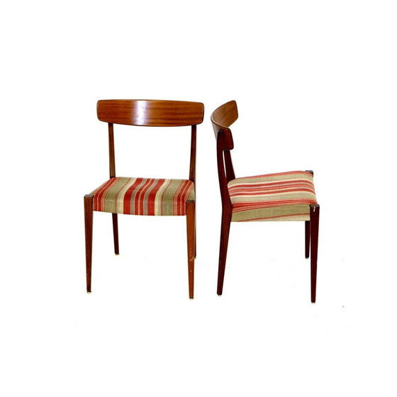 Image 1 of Paire de chaises vintage en teck de Skaraborgs Möbelindustri Tibro, Suède 1960