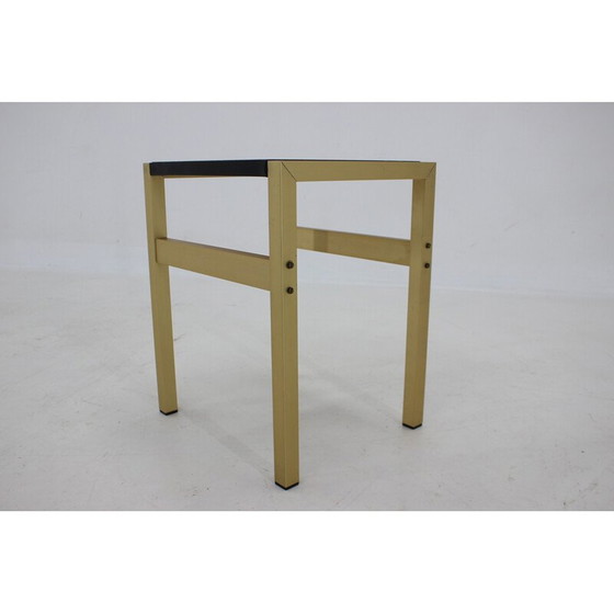 Image 1 of Table d'appoint vintage en laiton et verre, Italie années 1960