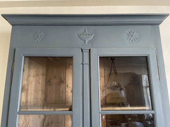 Image 1 of Haute vitrine 18E siècle Armoire de service Armoire de cuisine 3 M française