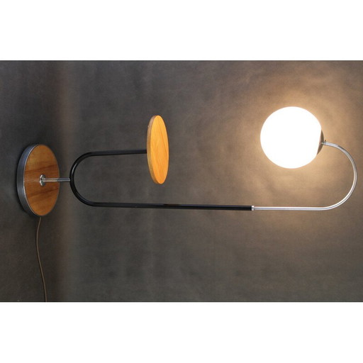 Lampadaire Bauhaus vintage, Tchécoslovaquie 1930