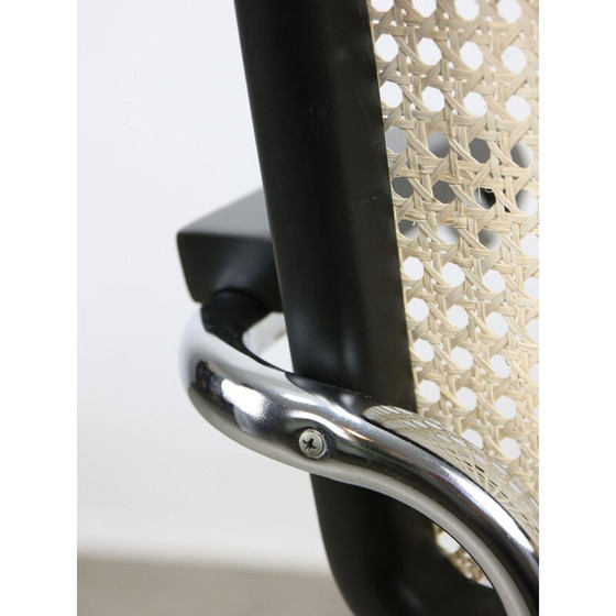Image 1 of Fauteuils Vintage Cesca B64 en bois et cannage par Marcel Breuer