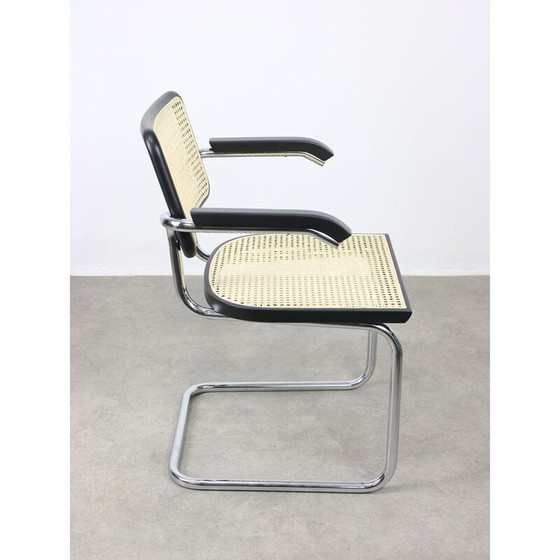Image 1 of Fauteuils Vintage Cesca B64 en bois et cannage par Marcel Breuer