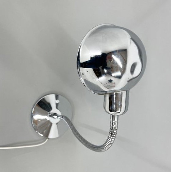 Image 1 of Lampe de table réglable en chrome, Italie, années 1960