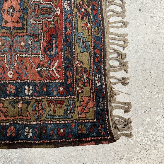 Image 1 of Pièce Rare, Collectionneur, Ancien Tapis De Passage, Tapis Runner, Perse Iran Tabriz Heriz Karadja 450X105 Cm