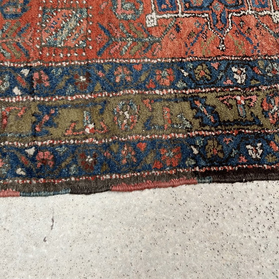 Image 1 of Pièce Rare, Collectionneur, Ancien Tapis De Passage, Tapis Runner, Perse Iran Tabriz Heriz Karadja 450X105 Cm