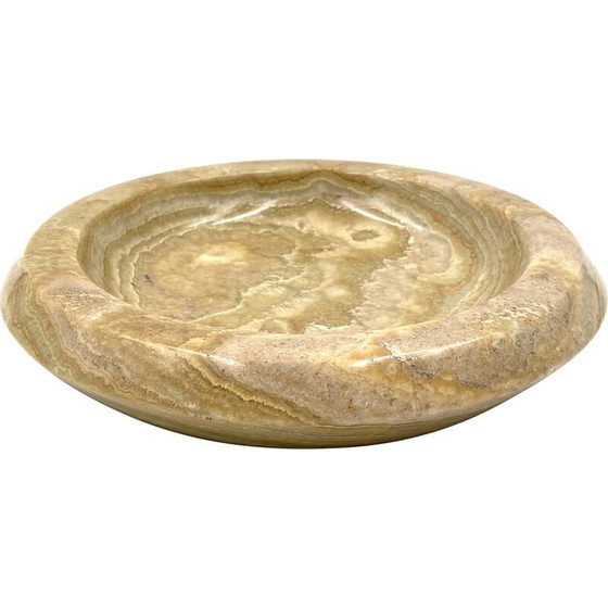 Image 1 of Cendrier vintage en onyx vert, Italie 1970