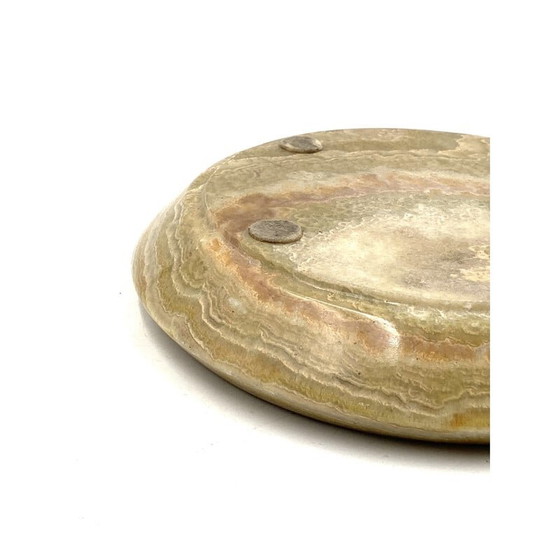 Image 1 of Cendrier vintage en onyx vert, Italie 1970
