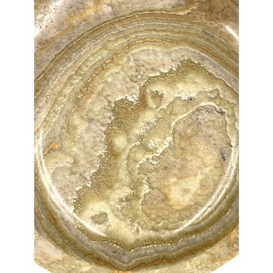 Image 1 of Cendrier vintage en onyx vert, Italie 1970