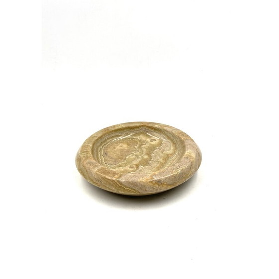 Image 1 of Cendrier vintage en onyx vert, Italie 1970