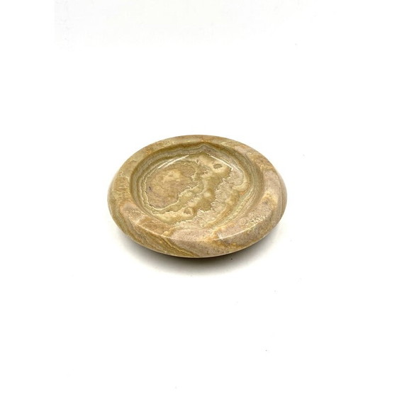 Image 1 of Cendrier vintage en onyx vert, Italie 1970